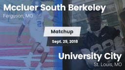 Matchup: Mccluer South vs. University City  2018