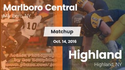 Matchup: Marlboro Central vs. Highland  2016