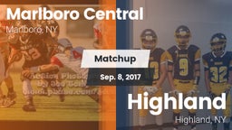 Matchup: Marlboro Central vs. Highland  2017