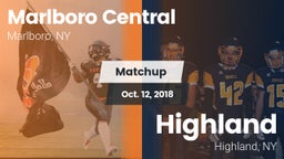 Matchup: Marlboro Central vs. Highland  2018