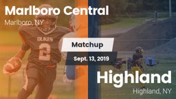 Matchup: Marlboro Central vs. Highland  2019