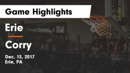 Erie  vs Corry Game Highlights - Dec. 13, 2017