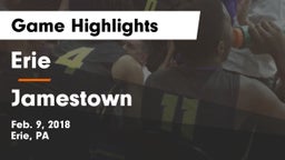 Erie  vs Jamestown Game Highlights - Feb. 9, 2018