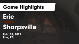 Erie  vs Sharpsville  Game Highlights - Feb. 26, 2021