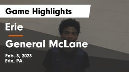 Erie  vs General McLane  Game Highlights - Feb. 3, 2023