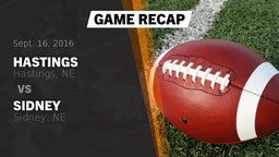 Recap: Hastings  vs. Sidney  2016