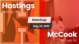 Matchup: Hastings  vs. McCook  2018