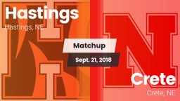 Matchup: Hastings  vs. Crete  2018