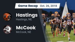 Recap: Hastings  vs. McCook  2018