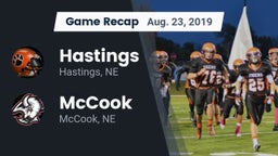 Recap: Hastings  vs. McCook  2019