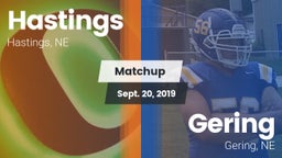 Matchup: Hastings  vs. Gering  2019