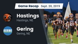 Recap: Hastings  vs. Gering  2019