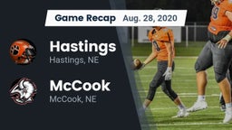 Recap: Hastings  vs. McCook  2020