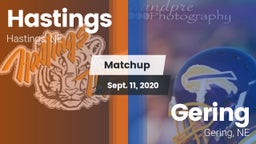 Matchup: Hastings  vs. Gering  2020