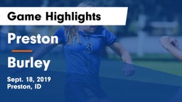 Preston  vs Burley  Game Highlights - Sept. 18, 2019