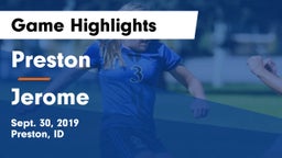 Preston  vs Jerome  Game Highlights - Sept. 30, 2019