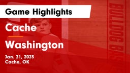 Cache  vs Washington  Game Highlights - Jan. 21, 2023