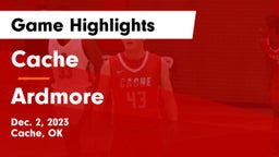 Cache  vs Ardmore  Game Highlights - Dec. 2, 2023