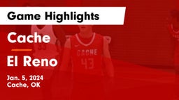 Cache  vs El Reno  Game Highlights - Jan. 5, 2024