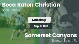 Matchup: Boca Raton Christian vs. Somerset Canyons 2017