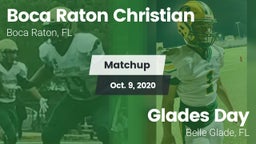 Matchup: Boca Raton Christian vs. Glades Day  2020