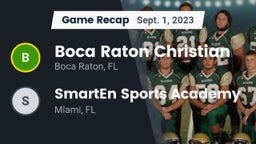 Recap: Boca Raton Christian  vs. SmartEn Sports Academy 2023