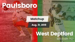 Matchup: Paulsboro vs. West Deptford  2018