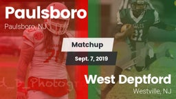 Matchup: Paulsboro vs. West Deptford  2019