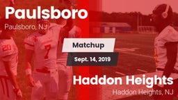 Matchup: Paulsboro vs. Haddon Heights  2019