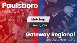 Matchup: Paulsboro vs. Gateway Regional  2019