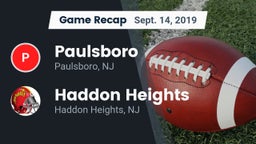 Recap: Paulsboro  vs. Haddon Heights  2019