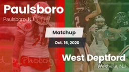 Matchup: Paulsboro vs. West Deptford  2020