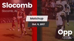 Matchup: Slocomb vs. Opp  2017