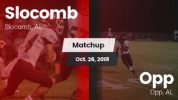 Matchup: Slocomb vs. Opp  2018