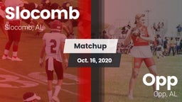 Matchup: Slocomb vs. Opp  2020