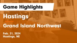 Hastings  vs Grand Island Northwest  Game Highlights - Feb. 21, 2024