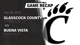 Recap: Glasscock County  vs. Buena Vista  2016