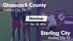 Matchup: Glasscock County vs. Sterling City  2016