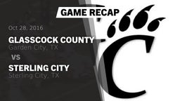 Recap: Glasscock County  vs. Sterling City  2016