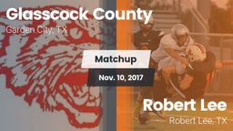 Matchup: Glasscock County vs. Robert Lee  2017