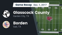 Recap: Glasscock County  vs. Borden  2017