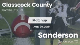 Matchup: Glasscock County vs. Sanderson  2019