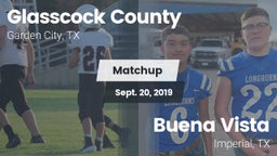 Matchup: Glasscock County vs. Buena Vista  2019