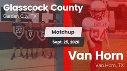 Matchup: Glasscock County vs. Van Horn  2020