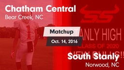 Matchup: Chatham Central vs. South Stanly  2016