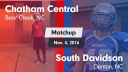 Matchup: Chatham Central vs. South Davidson  2016
