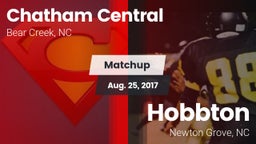 Matchup: Chatham Central vs. Hobbton  2017