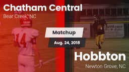 Matchup: Chatham Central vs. Hobbton  2018
