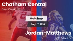Matchup: Chatham Central vs. Jordan-Matthews  2018