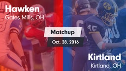 Matchup: Hawken vs. Kirtland  2016